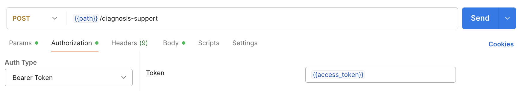 Screen capture of Postman