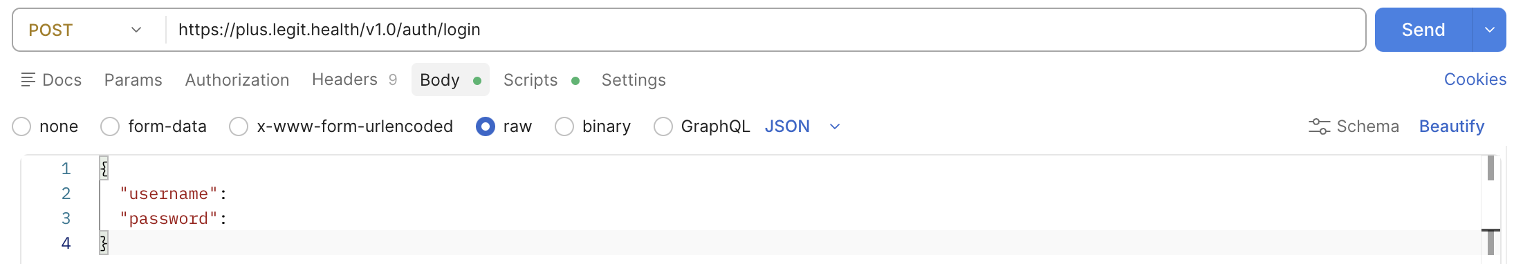 Screen capture of Postman